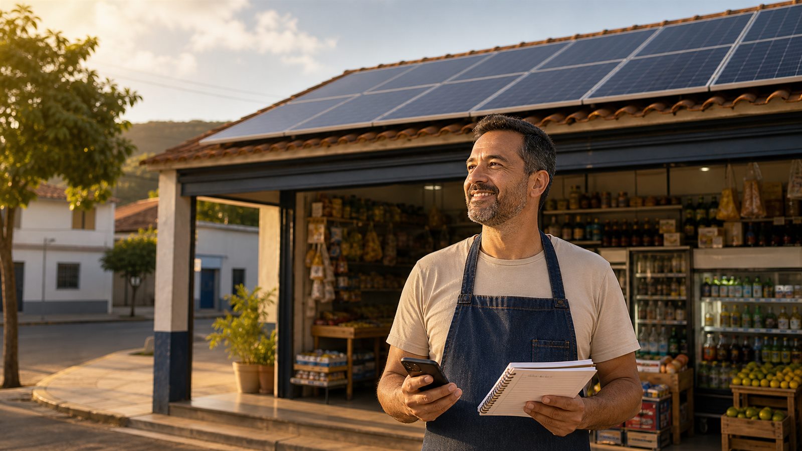 Energia solar comercial para pequenos negocios